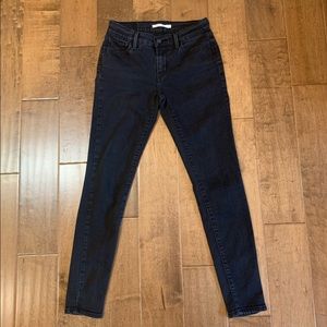 LEVIS 710 SUPER SKINNY MID-RISE JEANS